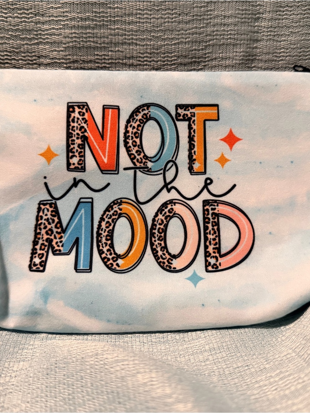“Not in the Mood” zipper pouch